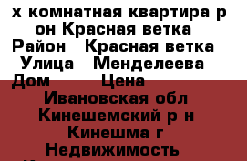  2х-комнатная квартира р-он Красная ветка › Район ­ Красная ветка › Улица ­ Менделеева › Дом ­ 12 › Цена ­ 2 150 000 - Ивановская обл., Кинешемский р-н, Кинешма г. Недвижимость » Квартиры продажа   